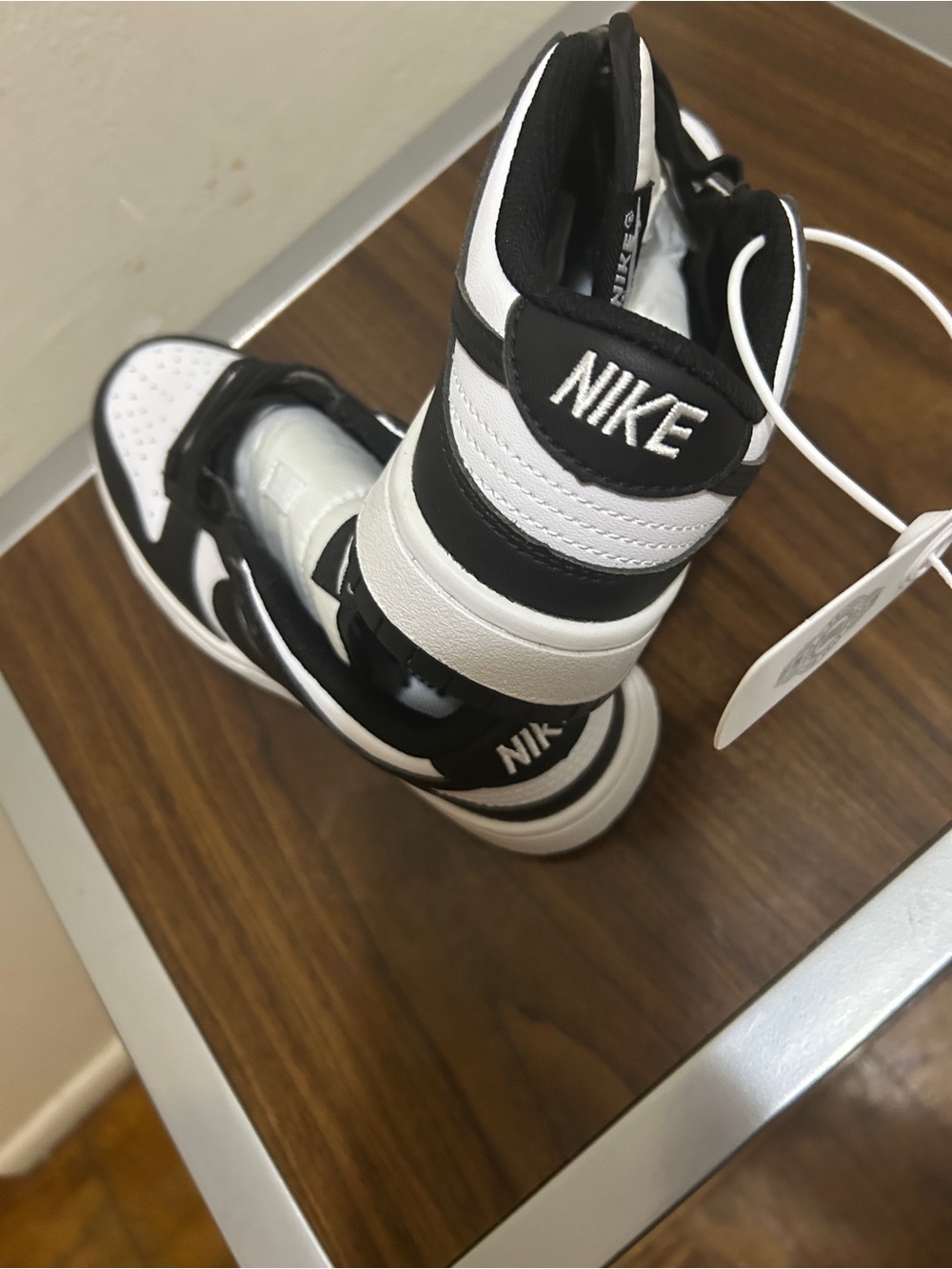 adidas Kids Black and White High-Top Sneakers